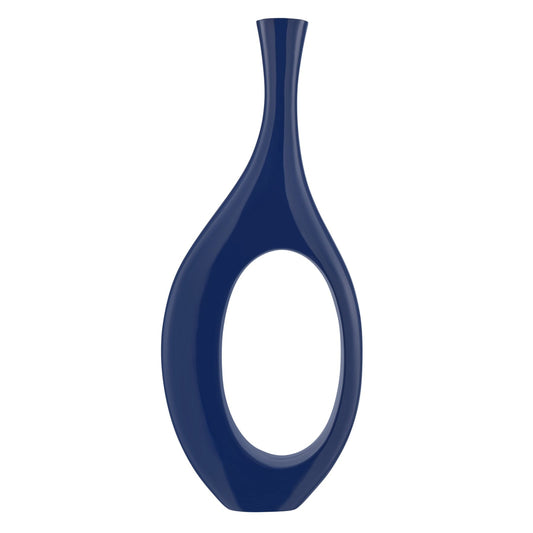 SOLANIS Trombone Vase Large Navy Blue