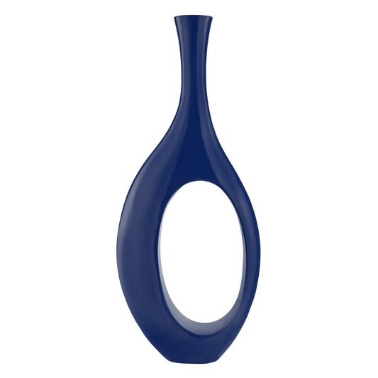 SOLANIS Trombone Vase Small Navy Blue