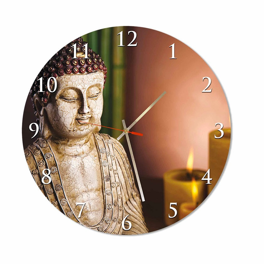 Buddha Round Wall Clock. Zen-02