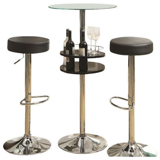 Bar Table with Wine Holder