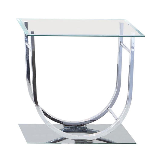 C-704987 Glass Top Side Table